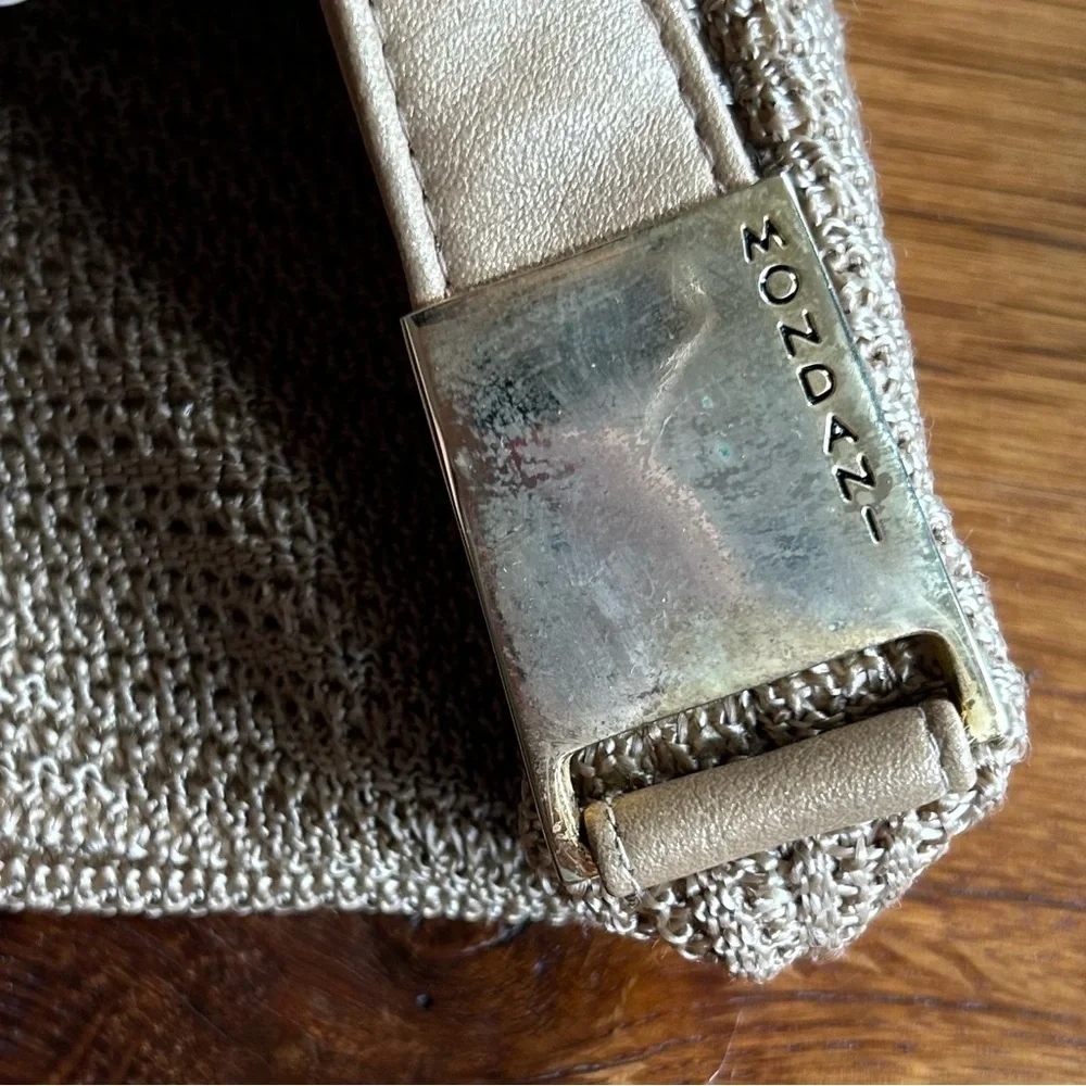 Mondani New York Hobo Crochet Macrame Shoulder Bag‎ in Tan Purse Bag